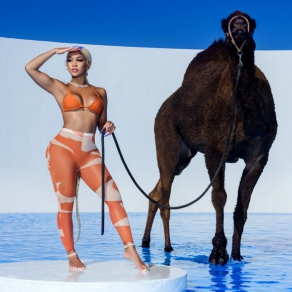 Matte Saweetie Collection 3 Piece Swimsuit Beach Bikini Set (L) - Picture 3 of 10